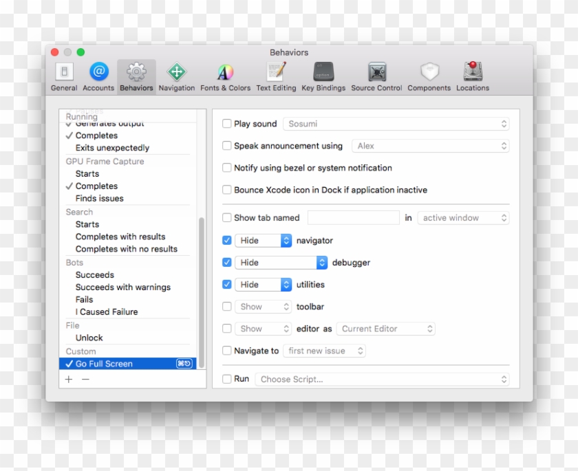 Xcode Behaviors - Blog Clipart