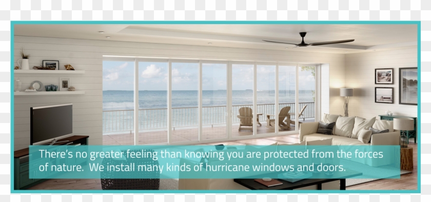 Hurricane-windows Installation Contractor In Jupiter - Sliding Glass Door Clipart #4182551