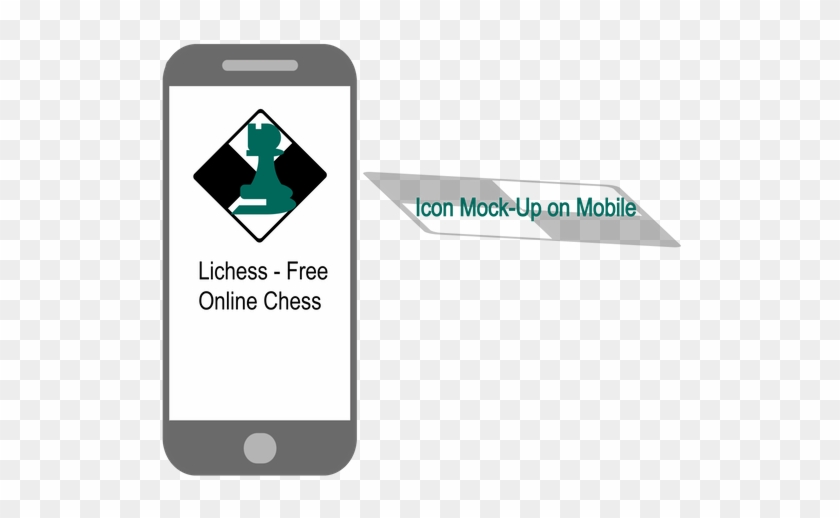 Icon Mock-up On Mobile - Iphone Clipart