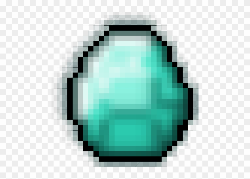 Minecraft Diamond 64x64 - Pixel Art Bouncing Ball Clipart
