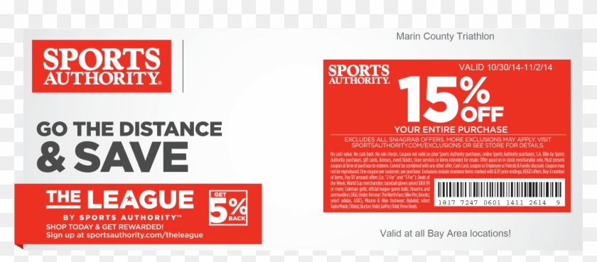 Sports Authority Coupon Clipart