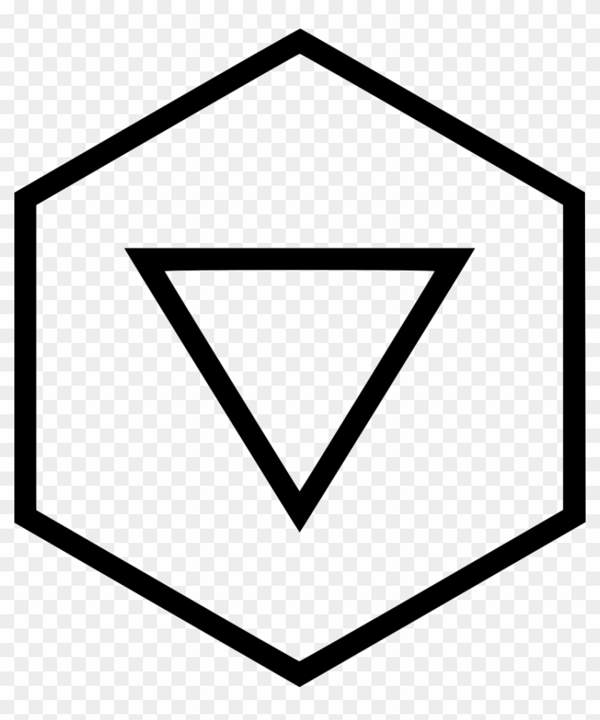 Clip Freeuse G Down Backward Direction Triangle Hexagon - Bee Icono Png Transparent Png