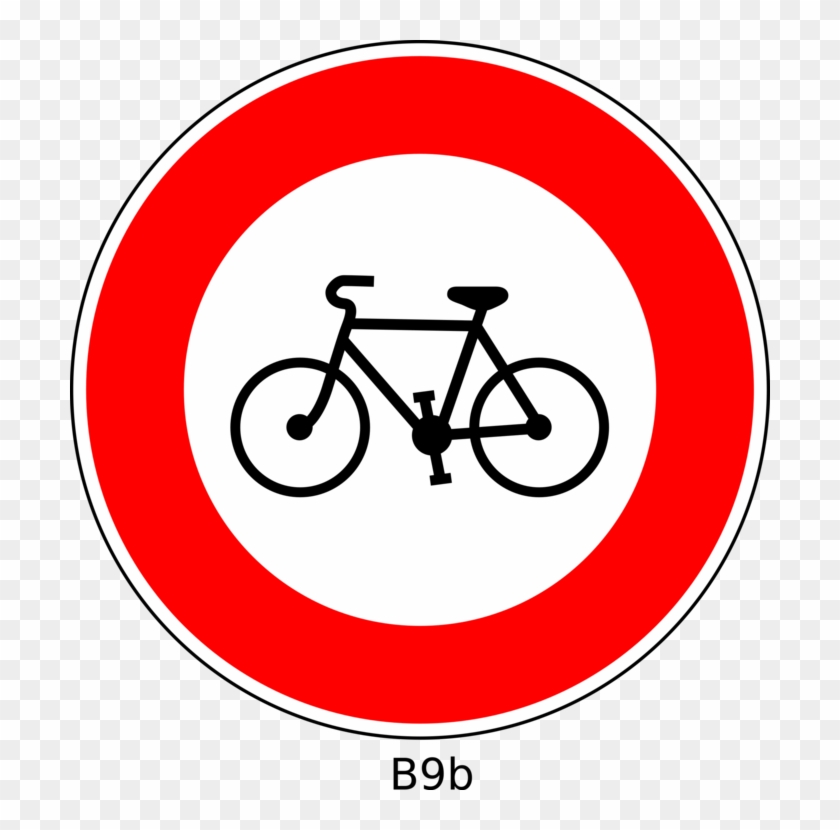 Traffic Sign Computer Icons Drawing Bicycle - Sauf France Clipart