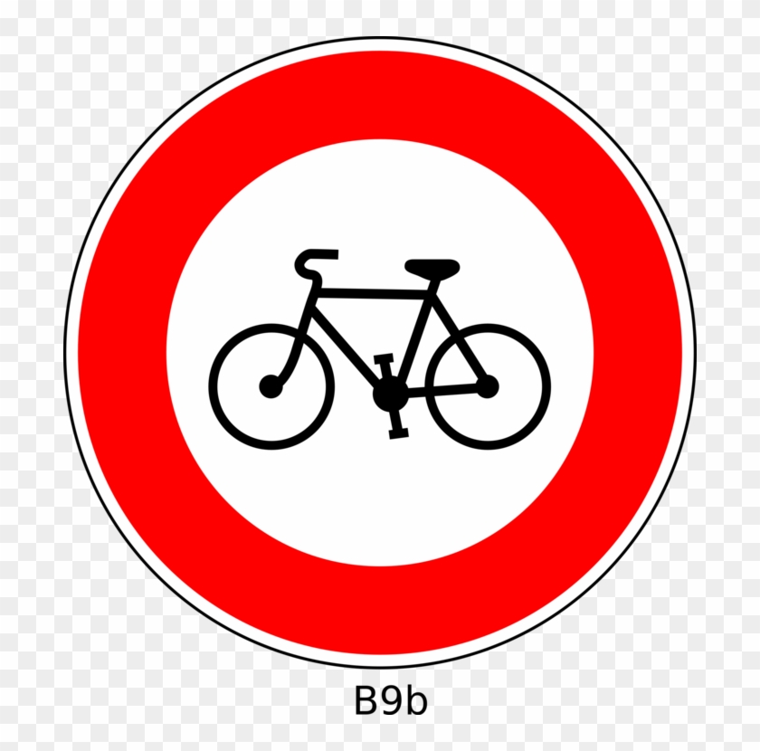 Traffic Sign Computer Icons Drawing Bicycle - Sauf France Clipart #4183337