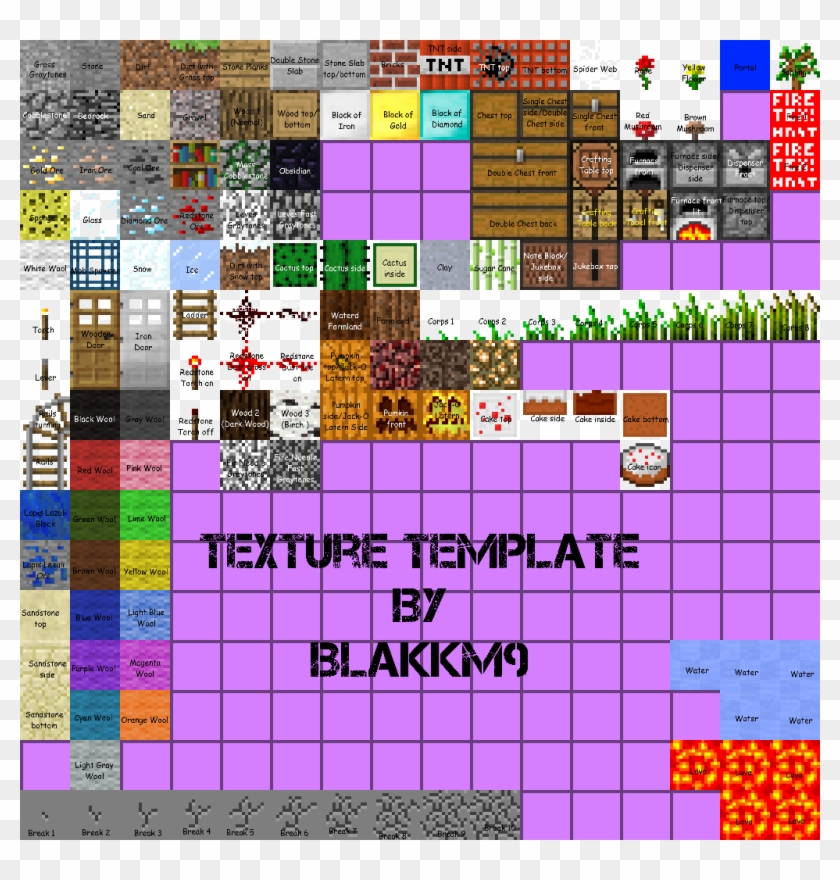 Cool Minecraft Server Icons 96034 - Minecraft Block Sprite Sheet Clipart