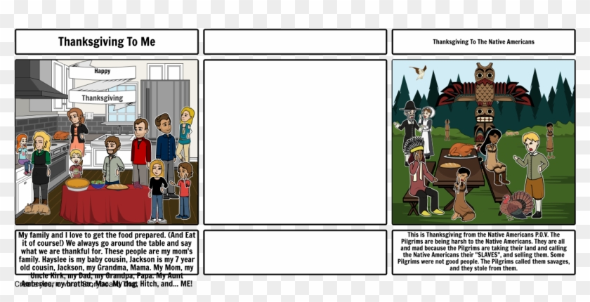 Piper's Thanksgiving - Native Americans Leaving Cartoon Clipart #4184411