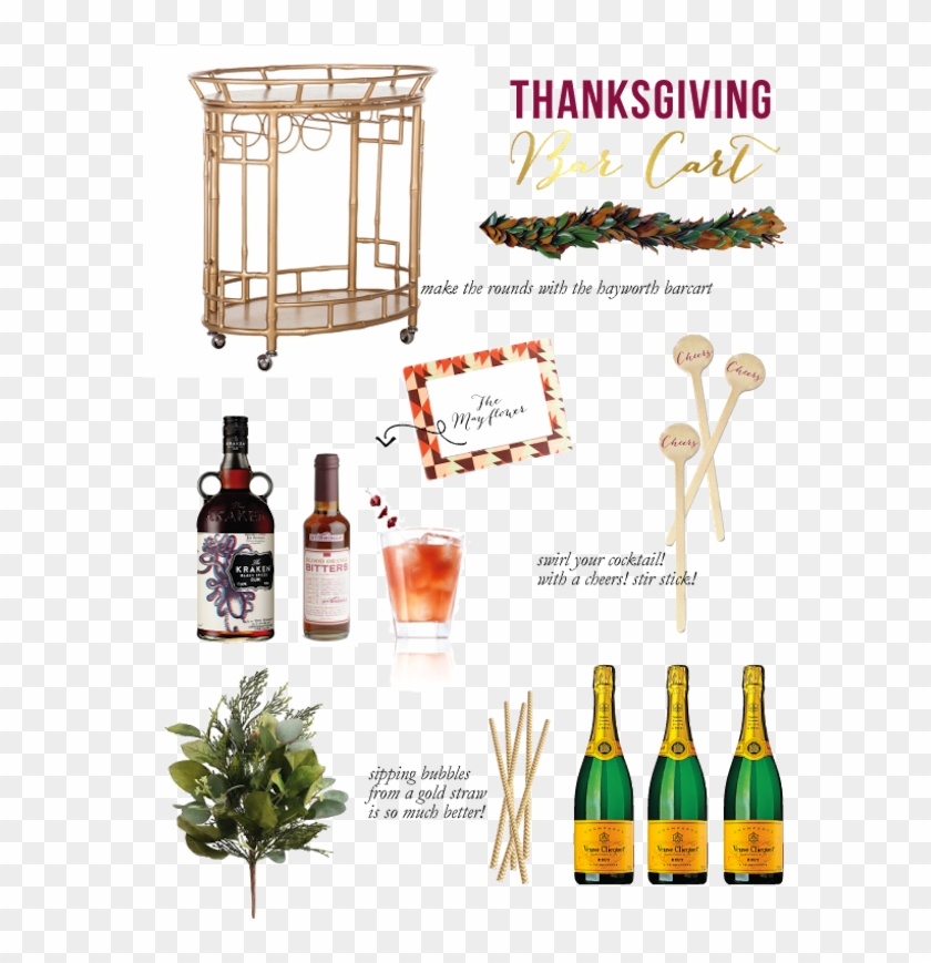 Luxe & Lillies Styles A Thanksgiving Social } - Glass Bottle Clipart #4184881