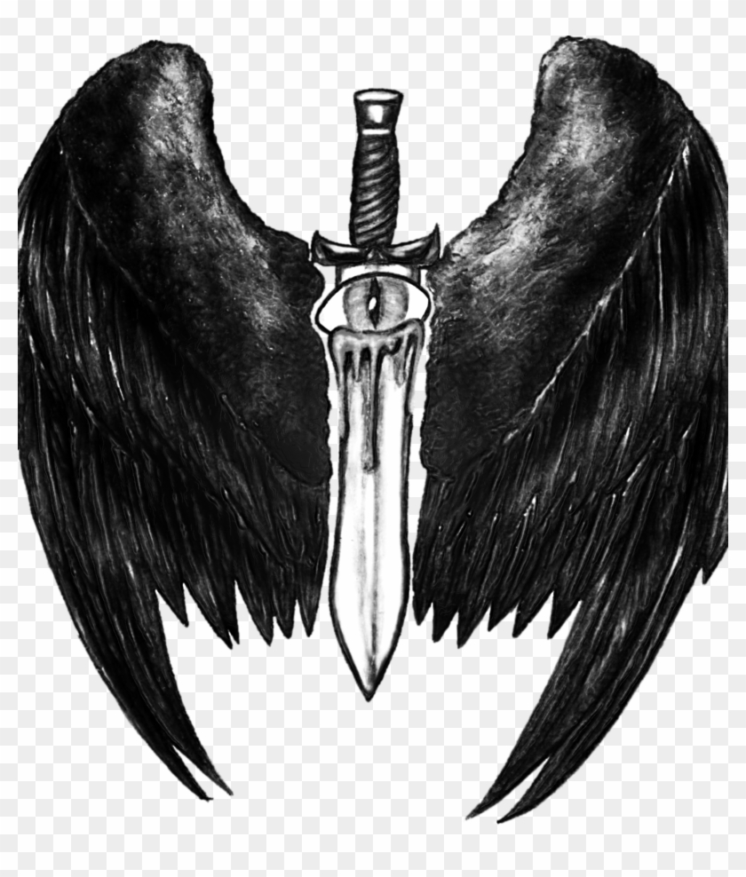 Logo Design Idea Black And White - Bowie Knife Clipart