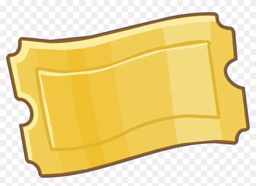 Blank Golden Ticket Group - Transparent Ticket Clipart - Png Download