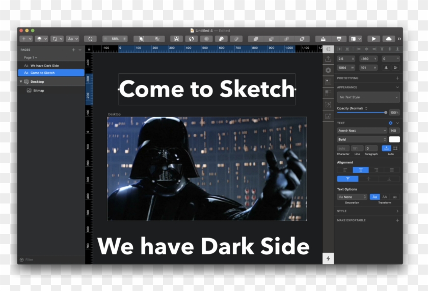 I Remember The Day When Invision Studio Was First Announced - Darth Vader Clipart #4185544