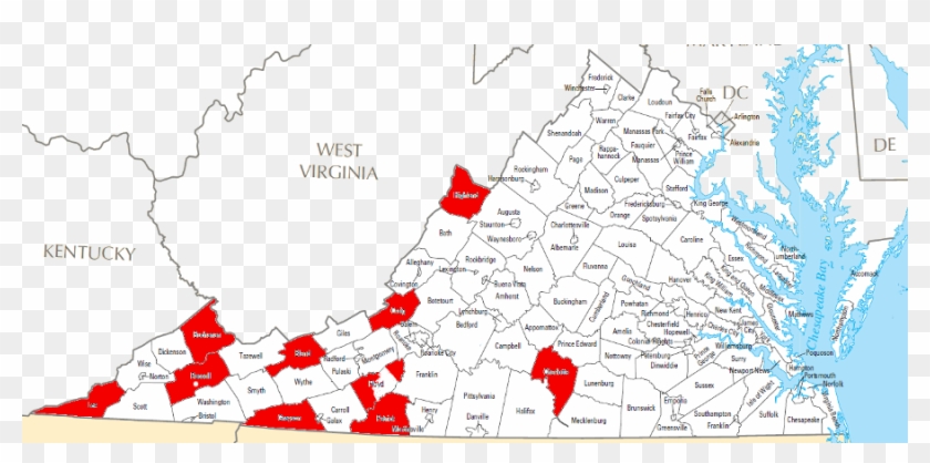 Officially-dry Counties Are Concentrated In Southwestern - Wet And Dry Counties In Virginia Clipart #4185853