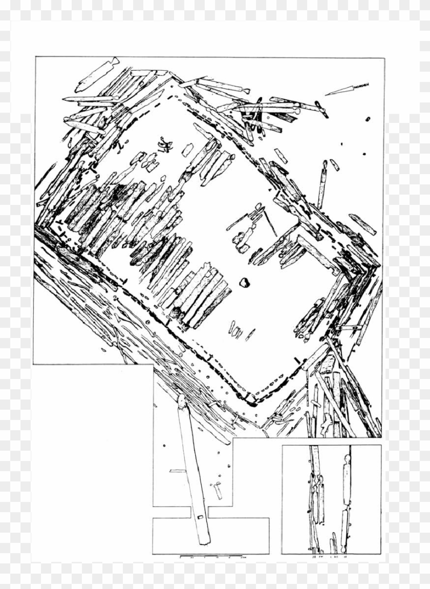 Early Medieval West Slavic Temple Discovered In The - Drawing Clipart