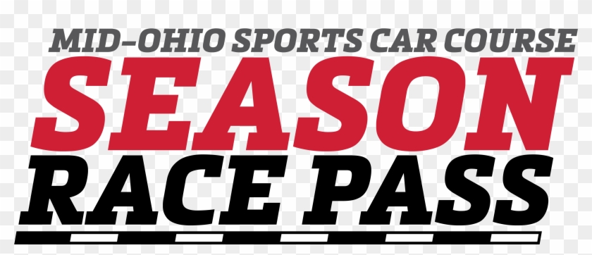 M#ohio Sports Car Course Season Race Pass Logo - Poster Clipart #4185982