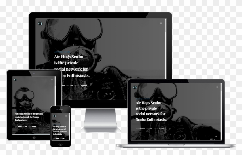 Scuba Diving Theme - Responsive Web Design Clipart