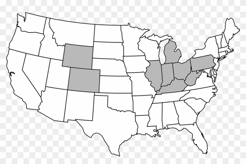 Our Locations - United States Map Small Clipart
