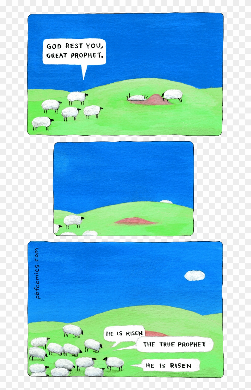 Lamb Of God - He Is Risen Sheep Clipart #4186868