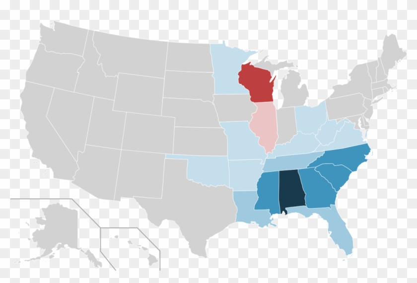 Piggly Wiggly Locations By Us State - You Guys Vs Yall Map Clipart #4186979