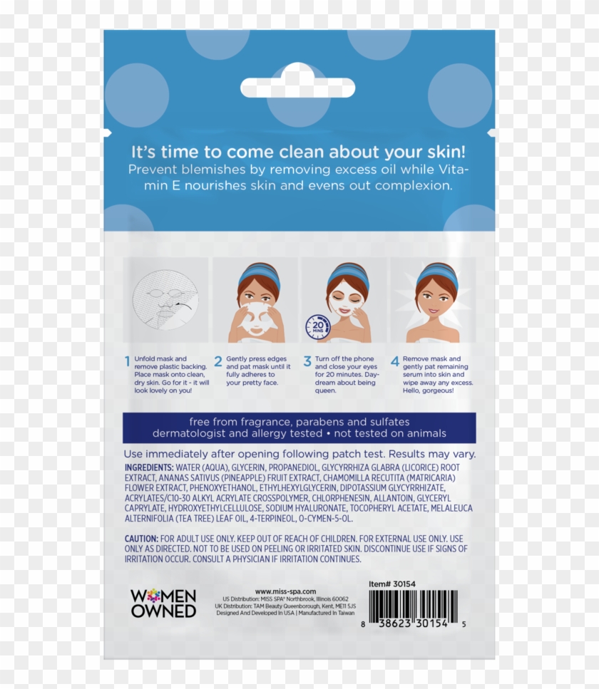 Deep Clean Facial Sheet Mask Sale - Facial Clipart