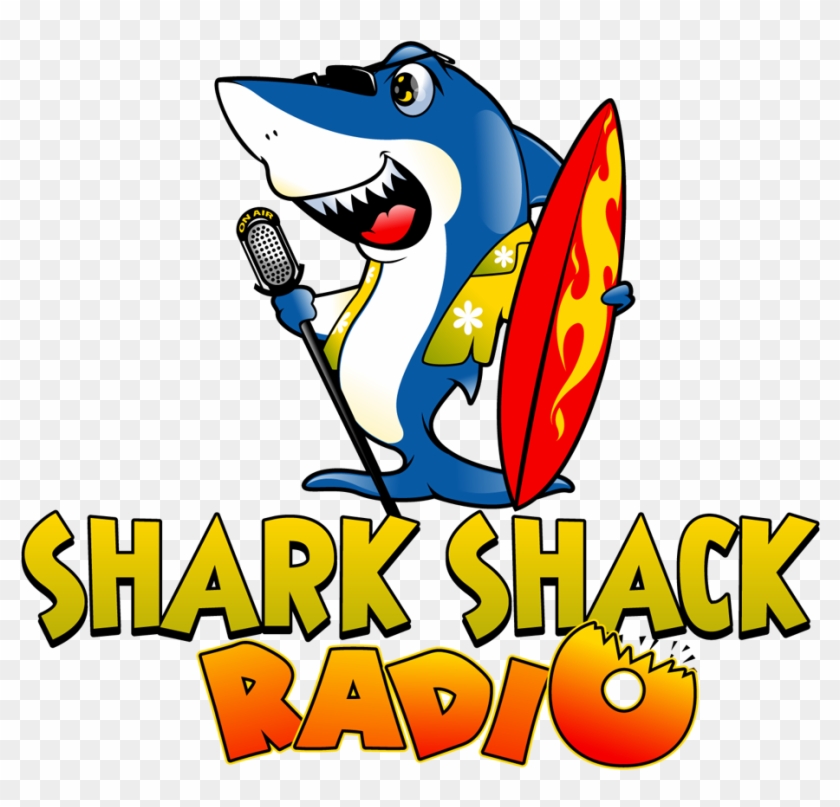 Shark Shack Radio Logo - Cartoon Clipart #4188499