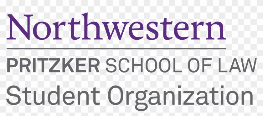 Two Color For Print Student Org Logo - Northwestern University Law School Logo Clipart #4190074