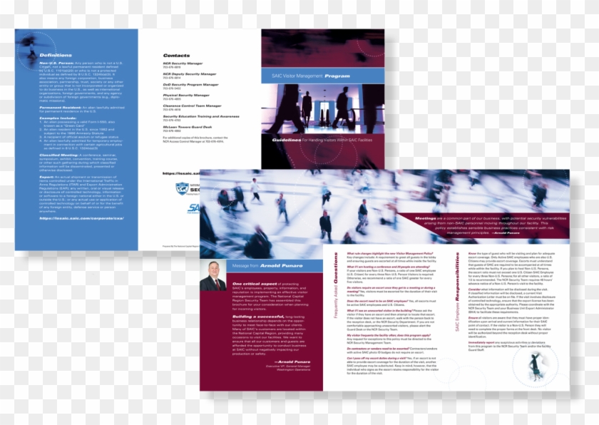 Visitor Management - Brochure Clipart #4192413