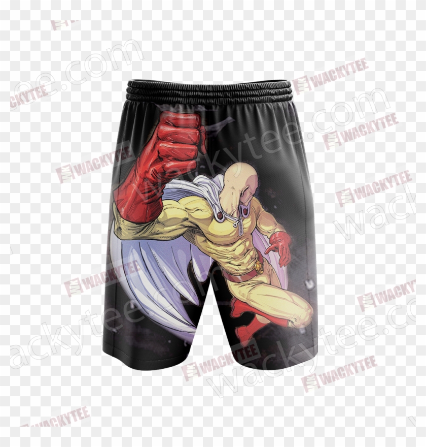 One Punch Man Saitama Beach Shorts Fullprinted Beach Clipart #4192940