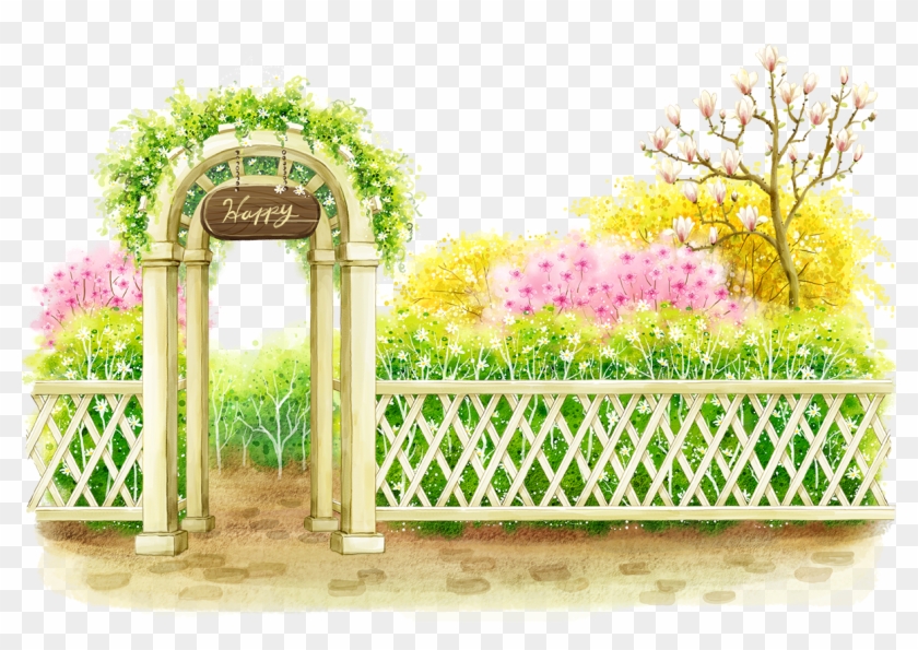 Park Png Transparent Images - Flower Park Background Hd Png Clipart