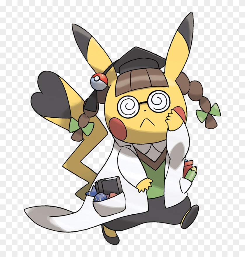 Pokemon Pikachu Phd Is A Fictional Character Of Humans - ポケモン 図鑑 ドクター ピカチュウ Clipart #4193380