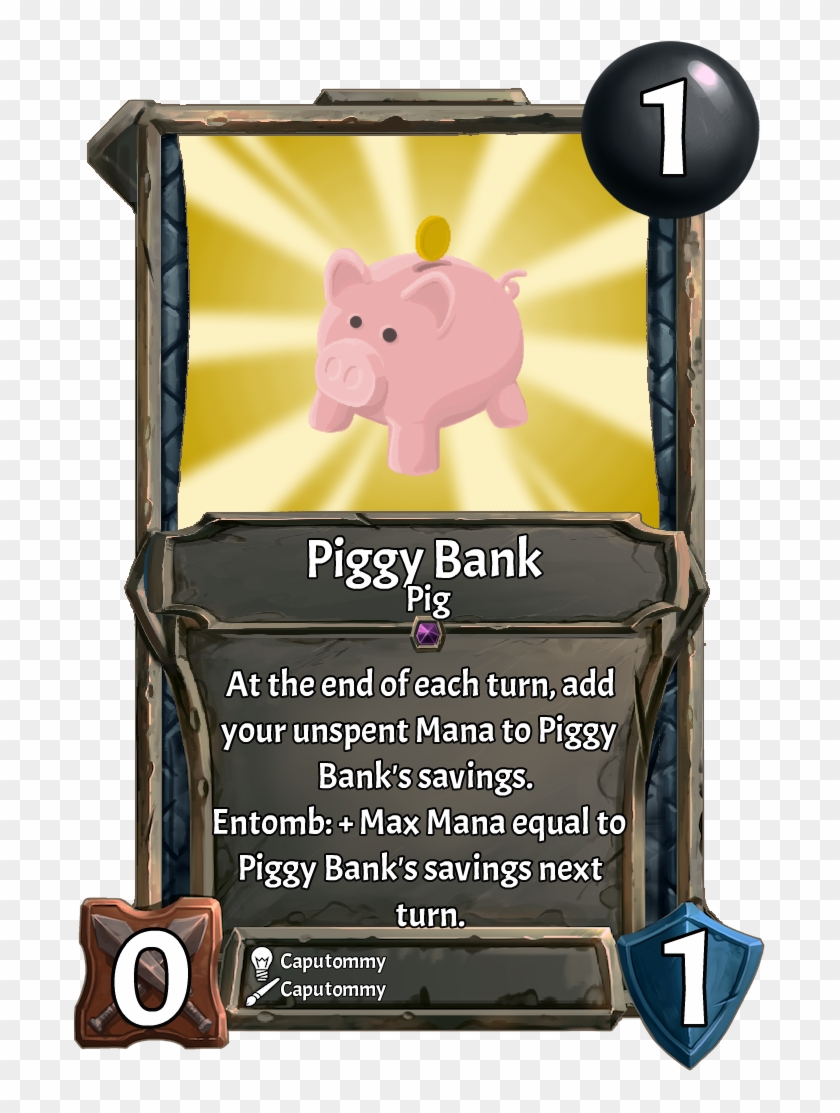 [card] Piggy Bankweek - Card Game Clipart #4193570