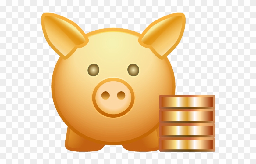 Gold Cartoon Pig Clipart