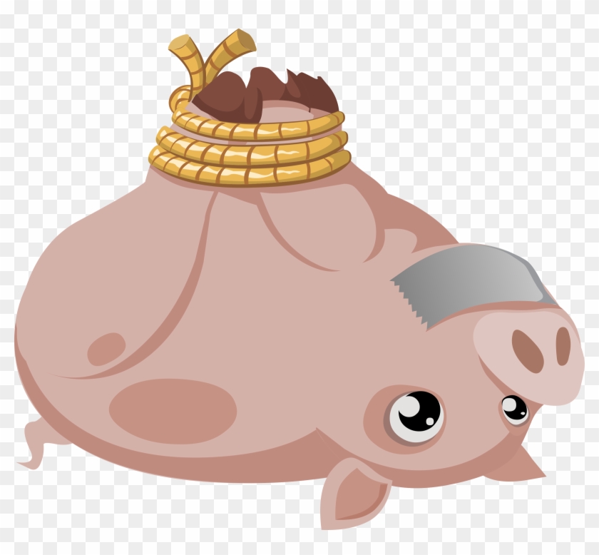 This Free Icons Png Design Of Misc Hogtied Piggy - Hog Tied Pig Clipart