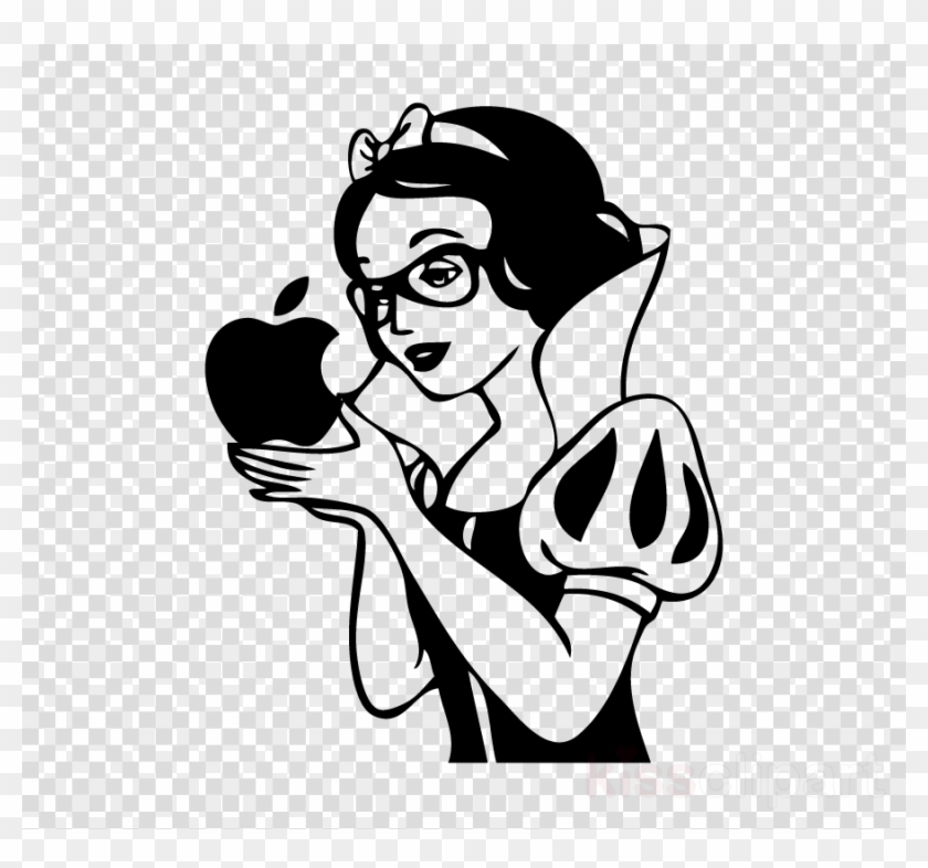 Snow White Apple Macbook Clipart Macbook Pro Macbook - Snow White Apple Sticker Mac - Png Download #4194401