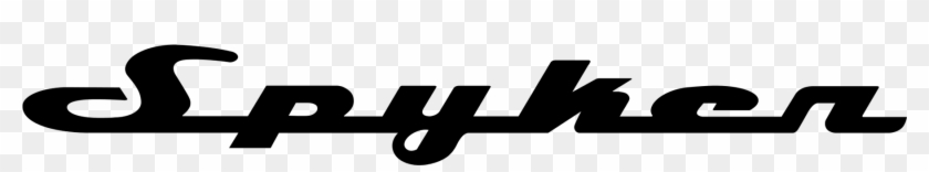 Spyker Text Logo Hd Png - Vehicle Clipart