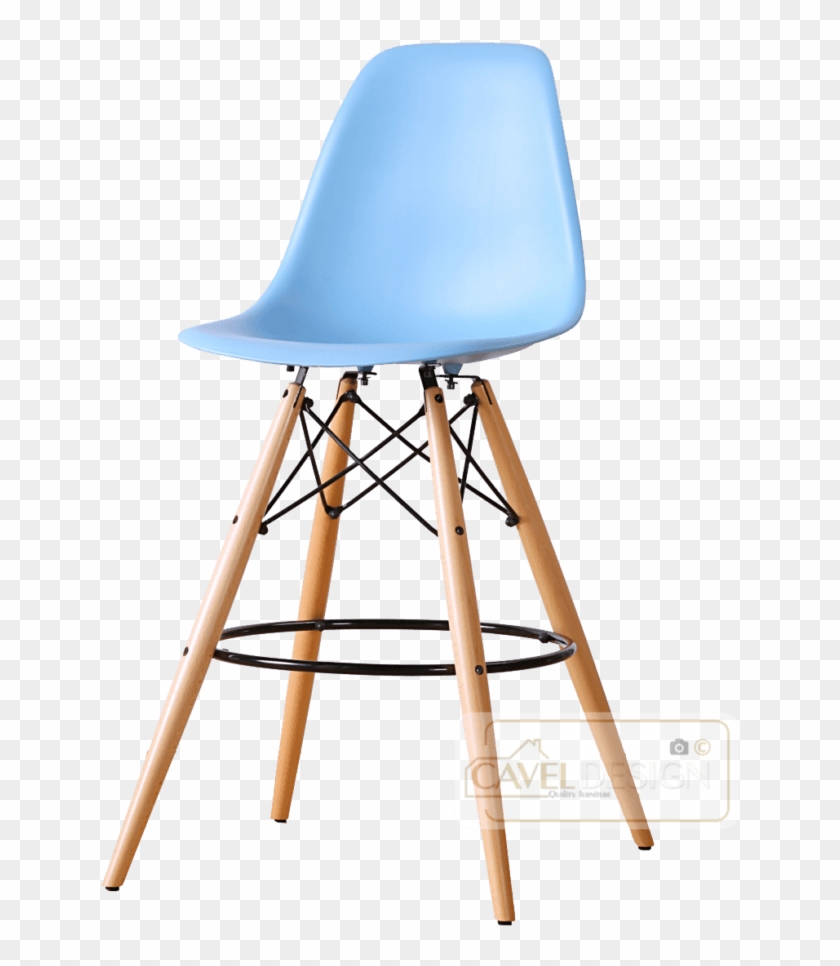Dsw Barstool Baby Blue - Blue Bar Stools With Back Clipart #4194843