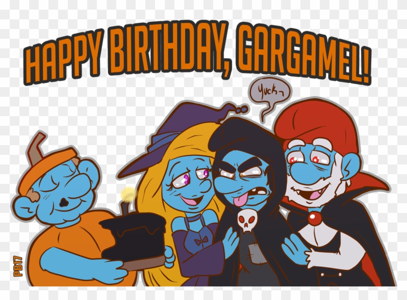 Smurfs - Halloween - Cartoon Clipart #4195428