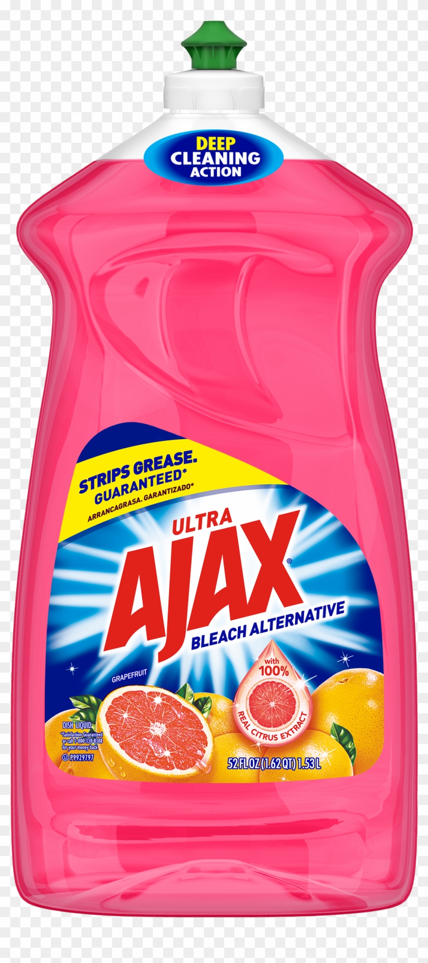 Ajax Ultra Triple Action Liquid Dish Soap, Bleach Alternative - Ajax Bleach Alternative Clipart #4195449