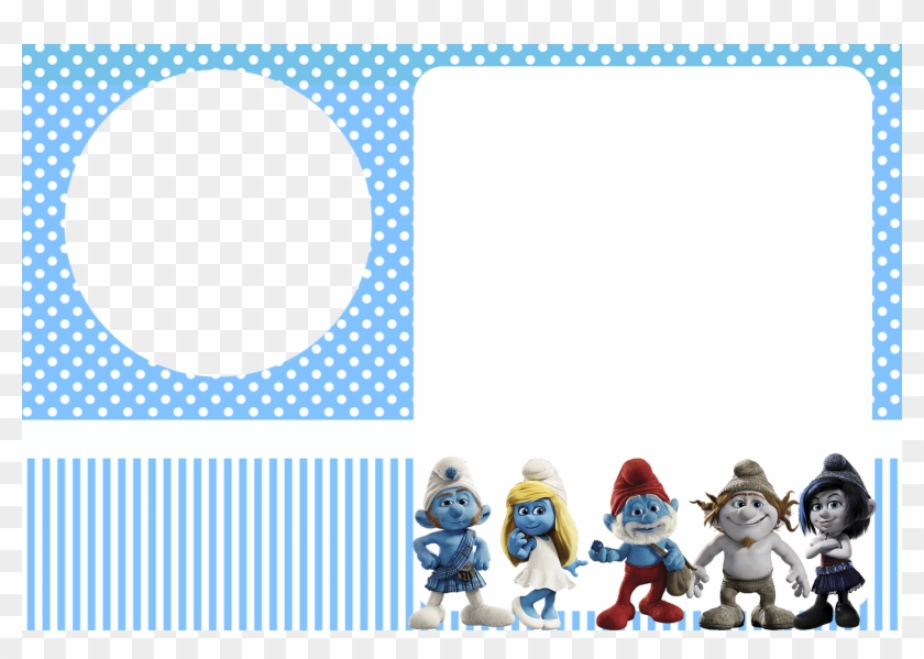 Free Smurf Boys Party Invitations - Smurf Party Invitation Templates Clipart #4195477