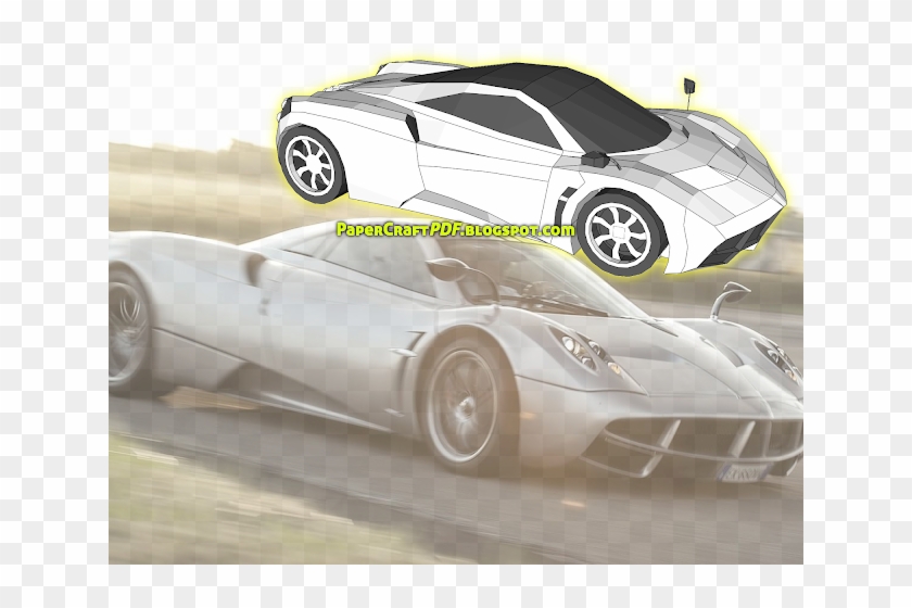 Download Free Paper Craft Pdf Templates Online Free - Pagani Huayra Clipart