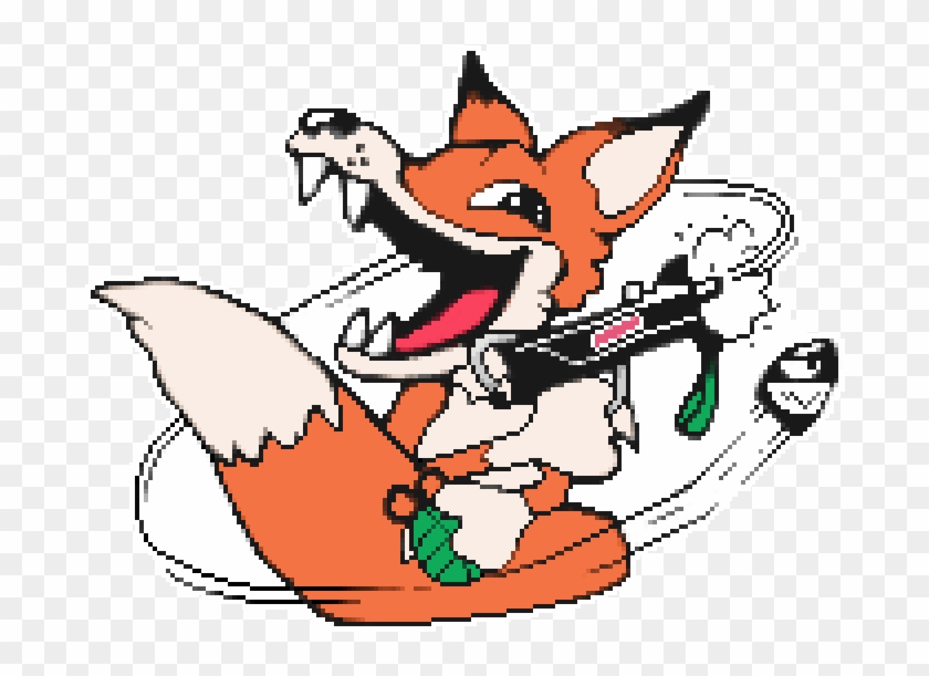 Pixel Over Of The 90s Foxhound Logo 4 Funsies - Fox Hound Clipart