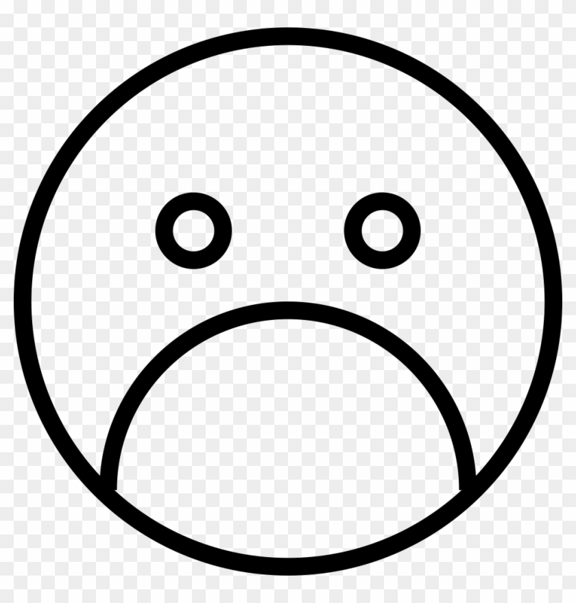 Sad Face Svg Png Icon Free Download - Circle Clipart