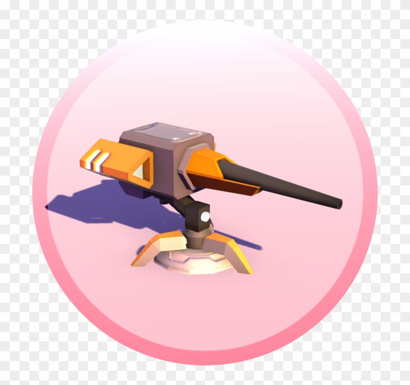 As A Base Turret, This Weapon Fires A Slow But Steady - Unity Cartoon Turret Clipart #4197903