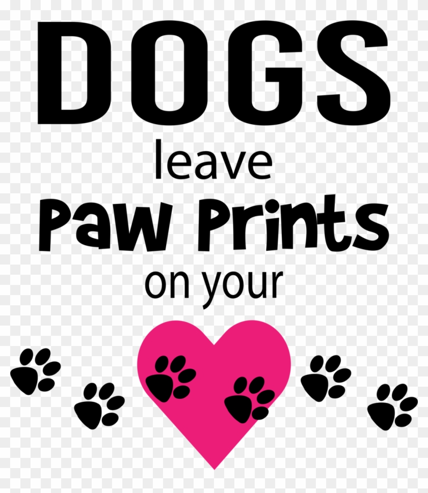 • Distinguished Leave Paw Print On Heart - Dogs Leave Pawprints On Your Heart Clipart