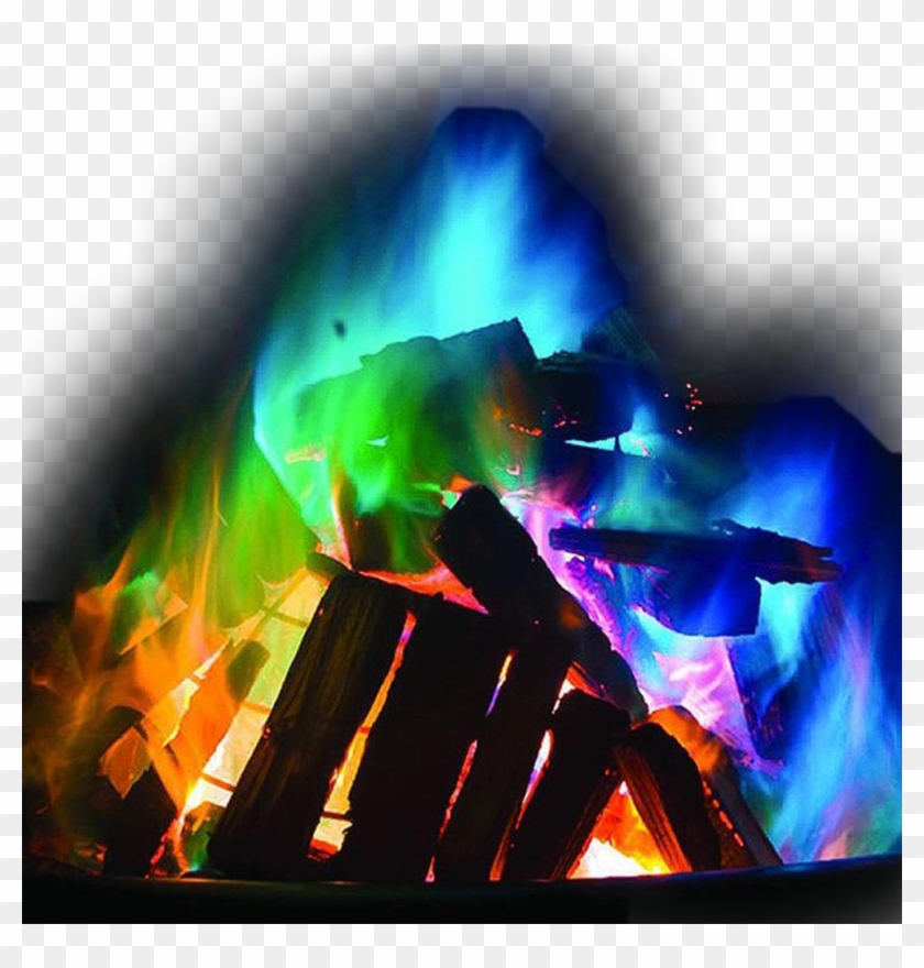 #fogata - Coloured Flame Clipart #4198191