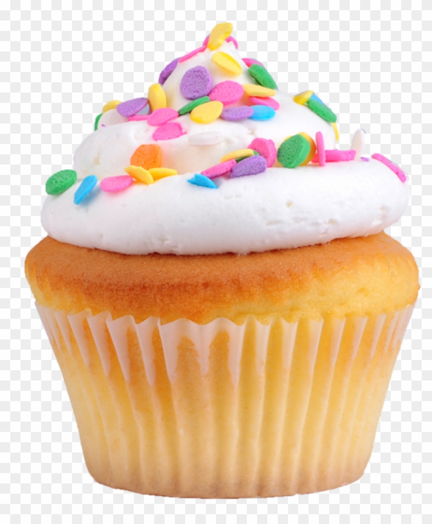 Cupcake Tumblr Transparents - Cupcake With Sprinkles Transparent Clipart #4198198