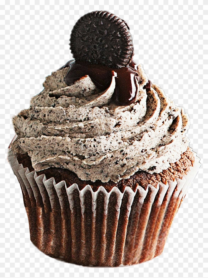 #cupcake #oreo #chocolate #dulce #marrón #tumblr @kirauhl - Cupcake Clipart