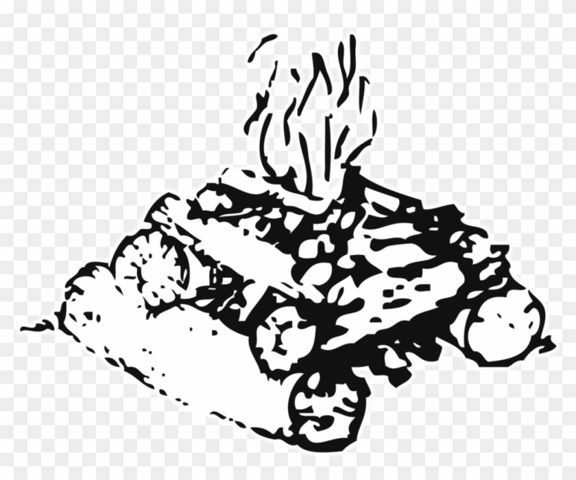 Fogata Cuadrada O Fogata De Consejo - Fogata Log Cabin Clipart