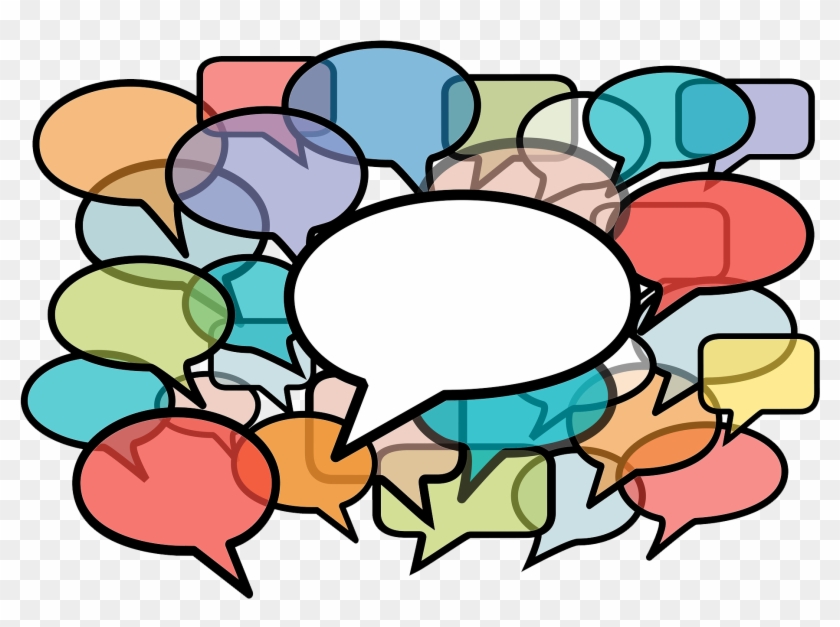 Bigstock Talk In Colors Speech Bubbles 8163794 - Speaking Practice Clipart
