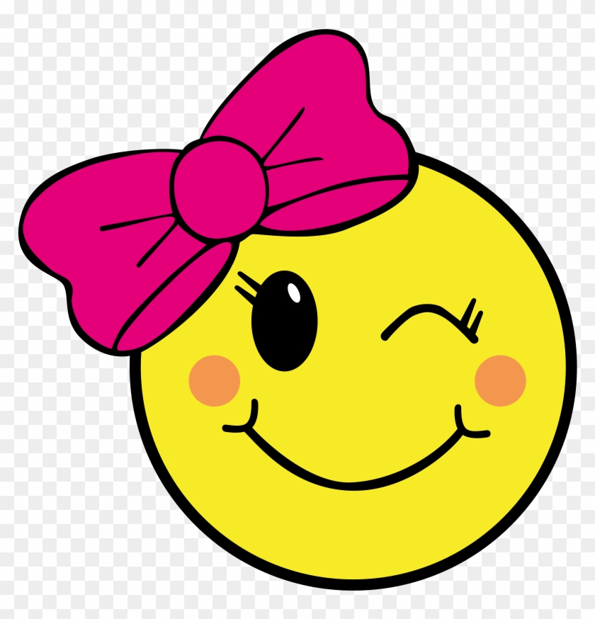 Emoji Svg Happy Face Svg Molde Emoji, Emoji Svg, Emoji - Girl Wink Face Emoji Clipart