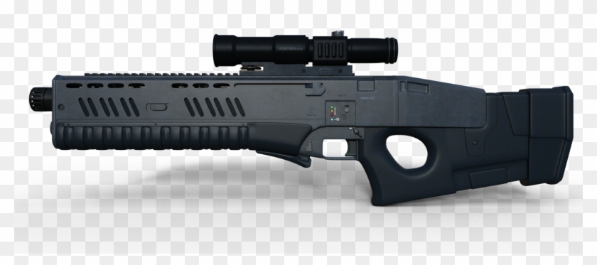 Futuristic With Hearts - Firearm Clipart