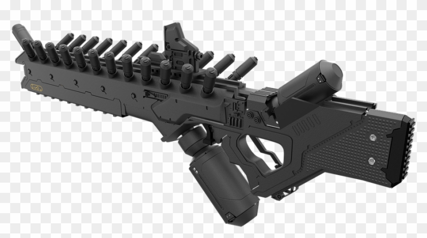 Alien Weapon Riffle Sci Fi District 9 Amr - Firearm Clipart
